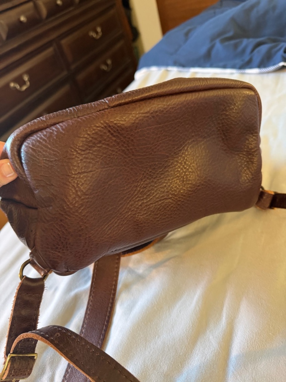 Portland Leather Coldbrew Bucket Leather Backpack - Picture 5 of 14